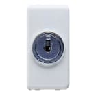 GEWISS - DEVIATORE UNIPOLARE 250V ac - 10AX - CON CHIAVE - 1 MODULO - SYSTEM WHITE