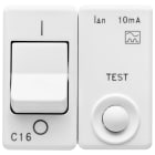 GEWISS - INTERRUTTORE AUTOMATICO MAGNETOTERMICO DIFFERENZIALE - 230V ac - CLASSE A - 1P+N 16A 3kA 10mA CURVA C - 2 MODULI - SYSTEM WHITE