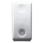 GEWISS - PULSANTE BIPOLARE 250V ac - NA 10A - NEUTRO - SIMBOLO DOPPIO CERCHIO - 1MODULO - SYSTEM WHITE