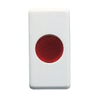 GEWISS - SPIA DI SEGNALAZIONE SINGOLA - 12/24/250V - ROSSO - 1 MODULO - SYSTEM WHITE