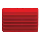 GEWISS - LAMPADA SEGNAPASSO CON DIFFUSORE PIANO - 12/24V - ROSSO - 3 MODULI - SYSTEM