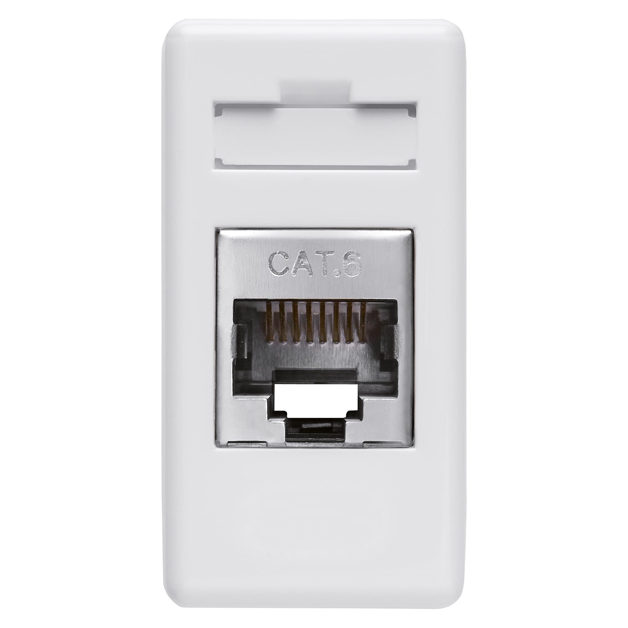 GEWISS - PRESA RJ45 - 4 COPPIE - CATEGORIA 6 - FTP - TOOLLESS - 1 MODULO - SYSTEM WHITE