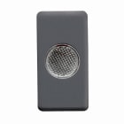 GEWISS - SPIA DI SEGNALAZIONE SINGOLA - 12/24/250V - TRASPARENTE - 1 MODULO - SYSTEM BLACK