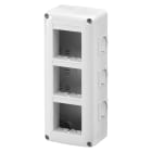 GEWISS - CONTENITORE PER APPARECCHI SYSTEM - VERTICALE PROTETTO - 6 POSTI - MODULO 2x3 - GRIGIO RAL 7035 - IP40