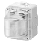 GEWISS - SPIA DI SEGNALAZIONE - 15W - 230V - DIFFUSORE TRASPARENTE - IP55- GRIGIO RAL 7035