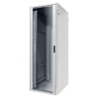 GEWISS - ARMADIO DA PAVIMENTO 19" - METALLO - PORTA TRASPARENTE - 4 MONTANTI - 24U - 800X1185X800 - GRIGIO RAL 7035