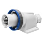 GEWISS - SPINA FISSA DA PARETE A 90° - IP67 - 3P+N+T 63A 200-250V 50/60HZ - BLU - 9H - CABLAGGIO A MANTELLO