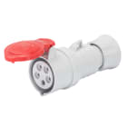 GEWISS - PRESA MOBILE DIRITTA HP - IP44/IP54 - 3P+N+T 16A 380-415V 50/60HZ - ROSSO - 6H - CABLAGGIO RAPIDO