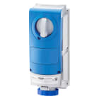 GEWISS - PRESA FISSA INTERBLOCCATA VERTICALE - SENZA FONDO - SENZA BASE PORTAFUSIBILI - IMPIEGHI GRAVOSI - 2P+T 16A 200 - 250V - 50/60HZ 6H - IP66