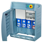 GEWISS - Q-BOX 4 - CON MORSETTIERA - CABLATO - CBF - 2 2P+T 16A + 1 3P+T 16A + 1 3P+N+T 32A - IP55