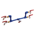 GEWISS - QMC16/63/63X - KIT IDRICO CON RUBINETTI LUCCHETTABILI - 2 RUBINETTI A SFERA