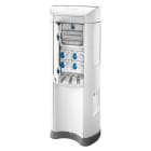 GEWISS - QMC200B - CABLATO - BIFACCIALE - 6 PRESE 2P+T 16A - SEZIONATORE 3P 63A - 6 MCD 2P 10A 0,03A - IP44 - BIANCO