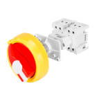 GEWISS - INTERRUTTORE SEZIONATORE ROTATIVO - DA QUADRO - MANOPOLA ROSSA - 3P 4M EN50022 32A