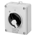 GEWISS - INTERRUTTORE SEZIONATORE ROTATIVO - HP - COMANDO - CASSETTA IN MATERIALE ISOLANTE - 16A 3P - MANOPOLA NERA LUCCHETTABILE - IP66/67/69