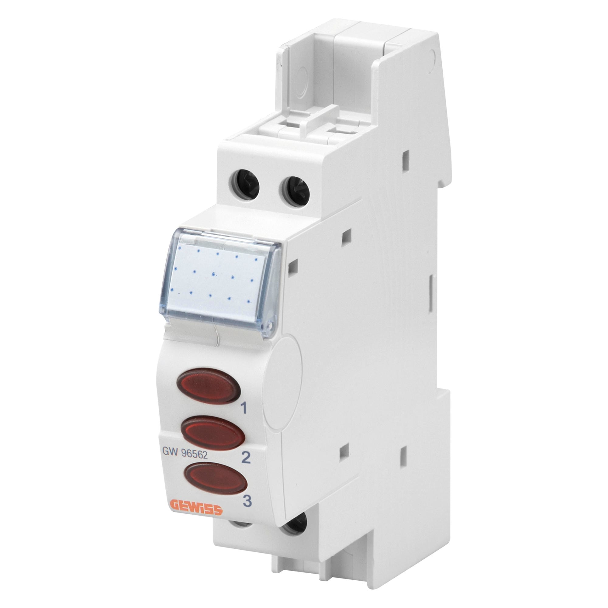 GEWISS - LAMPADA DI SEGNALAZIONE - TRIPLA - ROSSO - 230V - 1 MODULO