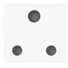 GEWISS - PRESA STANDARD INGLESE 250V AC - 2P+T 16A - 2 MODULI - BIANCO LUCIDO
