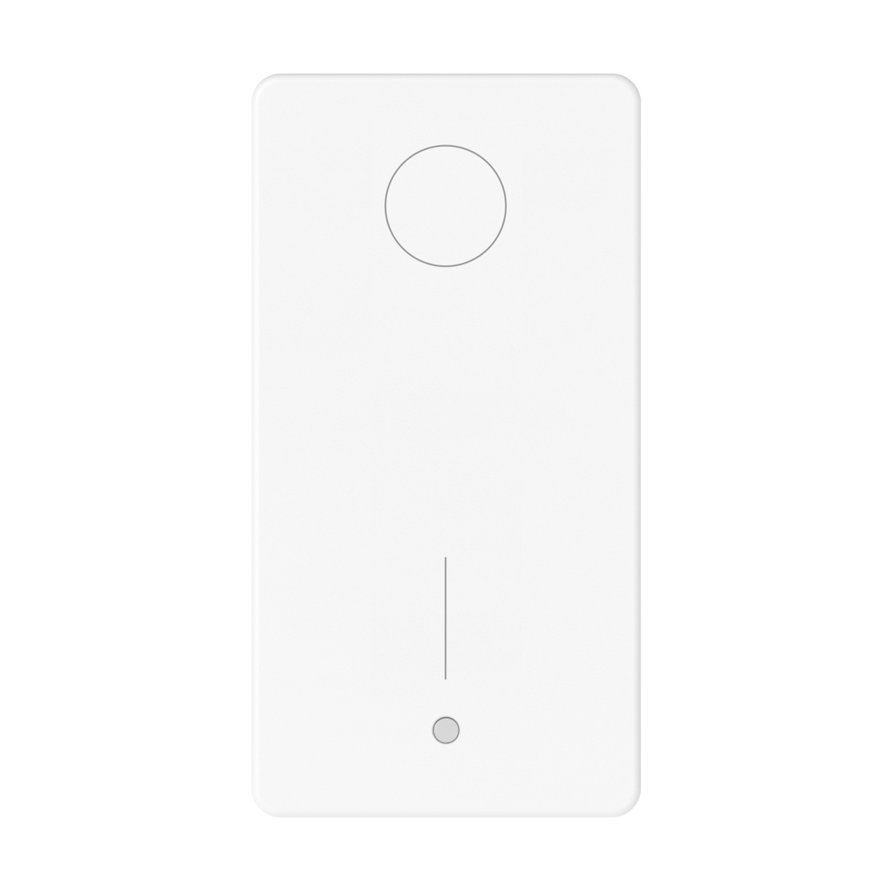 GEWISS - INTERRUTTORE BIPOLARE 250V AC - 16AX - ILLUMINABILE - 1 MODULO - BIANCO LUCIDO - SYSTEM PURA
