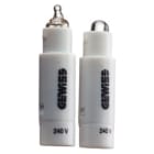 GEWISS - UNITA SEGNALAZIONE AD AMPOLLA - INCANDESCENTE - 24V 0,8W - BIANCO