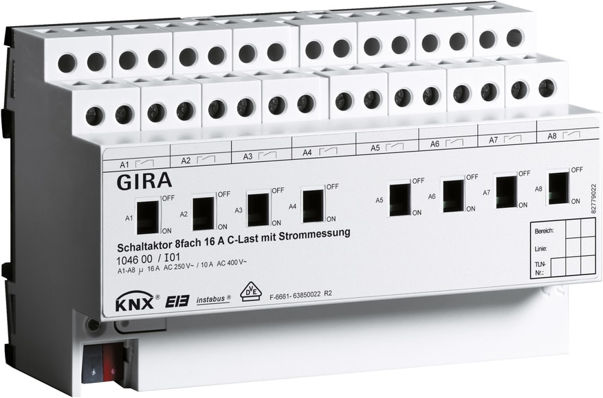 GIRA - ATT.ON/OFF 8-C 16 A MAN. + CORR. CARICO