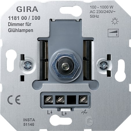GIRA - MOD.DIM.INC. 100 - 1000 W INT.DP