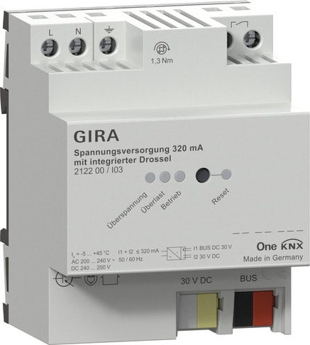 GIRA - ALIM.TENS. 320 MA INDUTTANZA