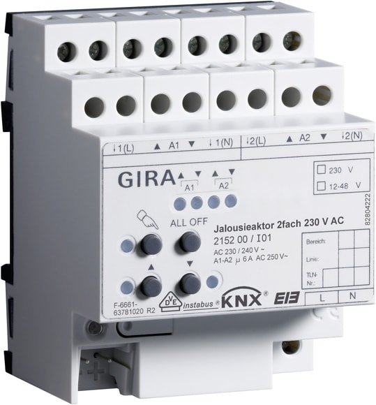 GIRA - ATT.VEN. 2-C 230 V AC MAN.