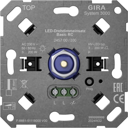 GIRA - MOD.DIM.ROT.LED S3000 BASIC RC