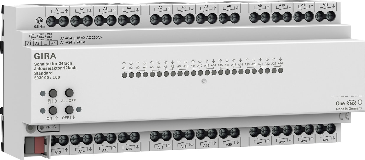 GIRA - ATT.ON/OFF / VEN. 24-C/12-C 16 A STD