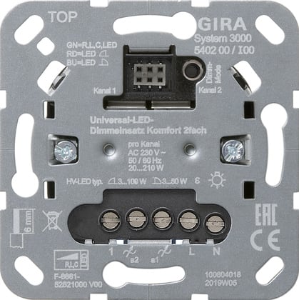 GIRA - MOD.DIM.LED UNIV. S3000 KOMFORT 2-C