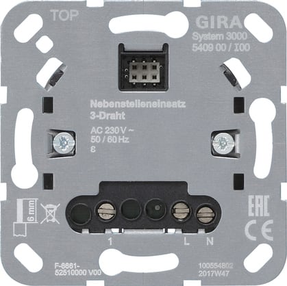 GIRA - MOD.APP.DER. S3000 3 FILI