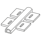 GRAFOPLAST - Tubetto fascettabile a cava doppia Lunghezza 30 mm - 200 pezzi