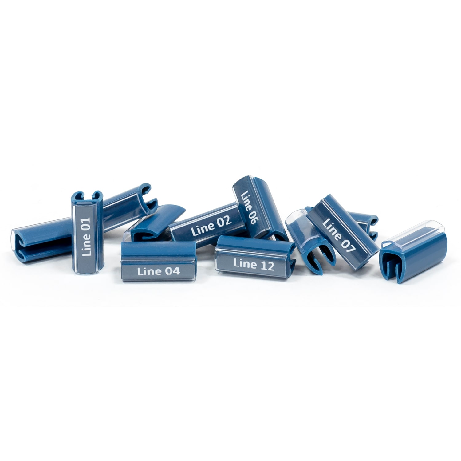 GRAFOPLAST - Tubetto Metal Detectable ad innesto snap on Lungo 12 mm diametro da 5 a 8 mm - 500 pz