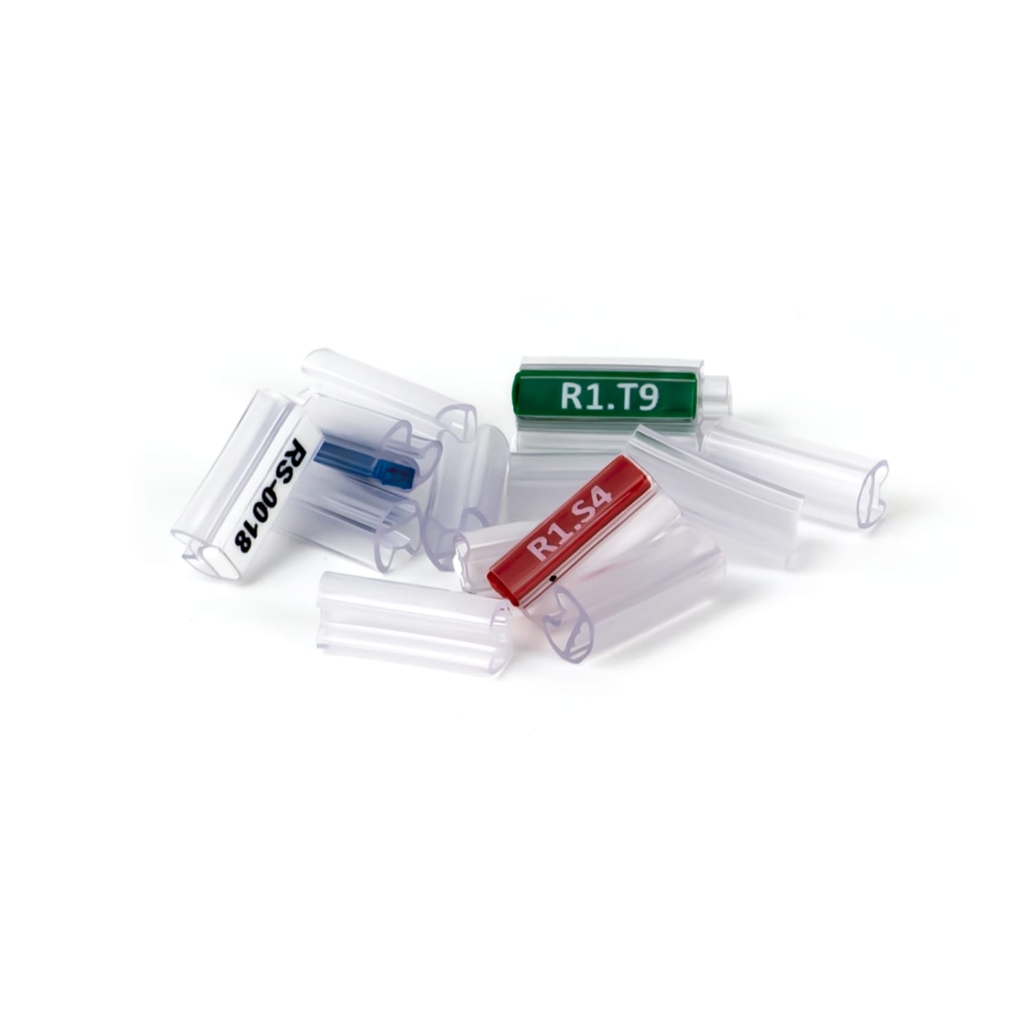 GRAFOPLAST - Tubetto Flat Trasparente Serie 500 Lunghezza 15 mm diametro da 1.5 a 2.5 mm- confezione da 1000 pz