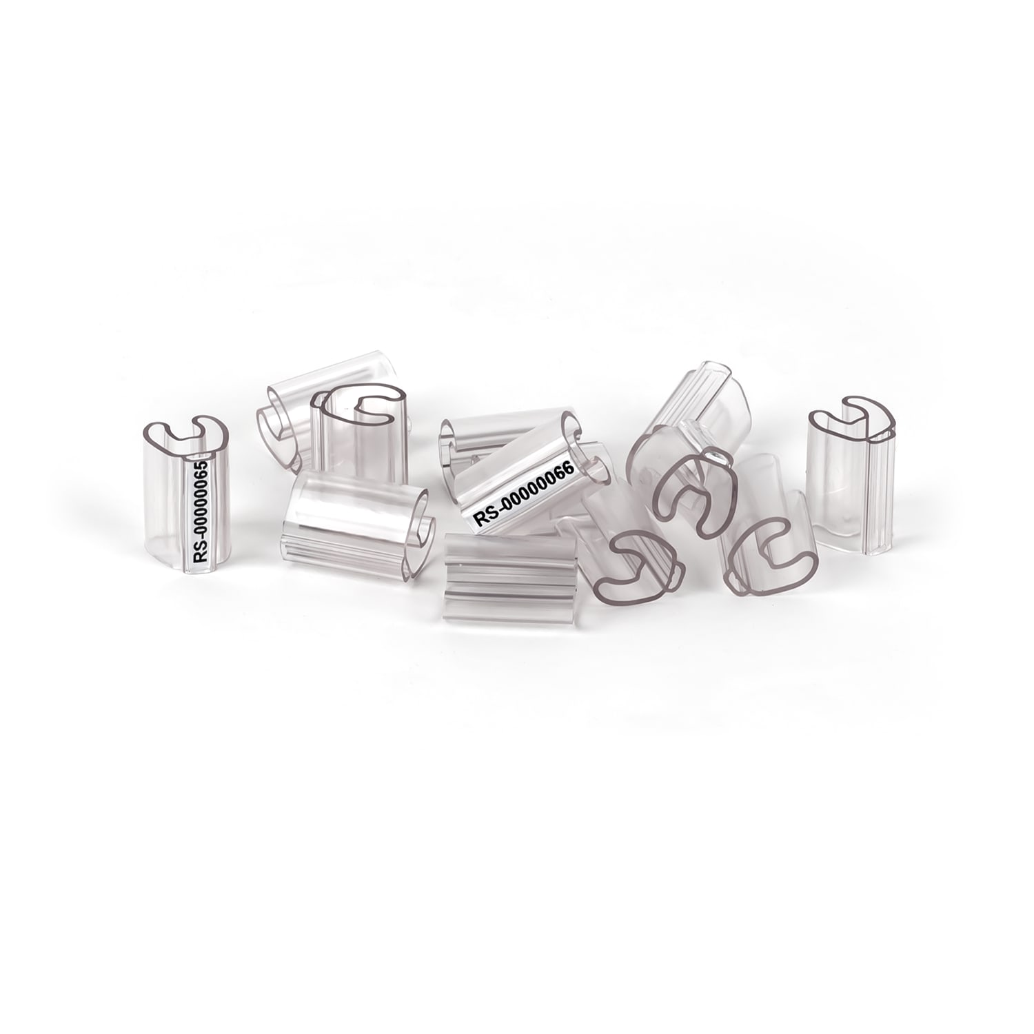 GRAFOPLAST - Tubetto segnacavo per tessere Flat - lunghezza 20 mm - diametro cavo da 6 a 10 mm - 400 pz