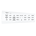 GRAFOPLAST - Targhetta in PVC bianco 27x15 mm per portatarghette confezione master carton da 1056 pezzi
