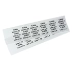 GRAFOPLAST - Targhetta in policarbonato Halogen Free Bianco traslucente 35x15 mm 198 pezzi