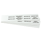 GRAFOPLAST - Targhetta adesiva  in policarbonato Halogen Free Bianco traslucente 50x20mm 144 pezzi