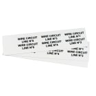 GRAFOPLAST - Targhetta adesiva in policarbonato Halogen Free Bianco traslucente 67x20mm 108 pezzi
