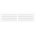 GRAFOPLAST - Striscia adesiva per Morsetti in policarbonato Halogen Free 105x4 mm 144 pezzi