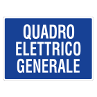 GRAFOPLAST - Cartello in PVC QUADRO ELETTRICO GENERALE 297 x 210 mm - 1 pz per foglio