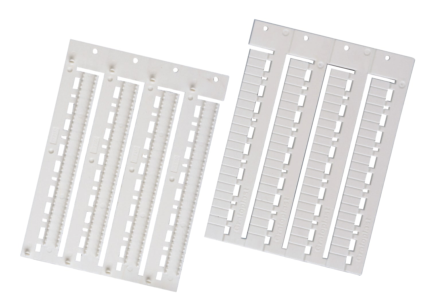 GRAFOPLAST - Tessera a Striscia per Morsetti Cabur HMM 8 x 5,2 mm - 960 pezzi