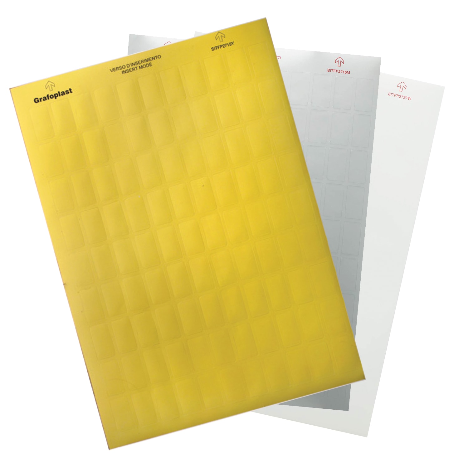 GRAFOPLAST - Etichetta adesiva in poliestere per stampante laser 9 x 15 mm Giallo - 2420 pz