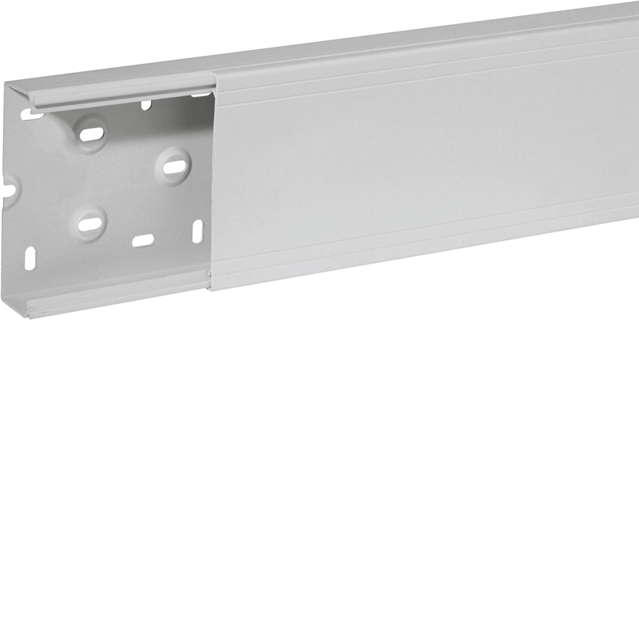 HAGER BOCCHIOTTI - Canale porta apparecchi e porta cavi grigio completo di coperchio TA-N 100x40 G