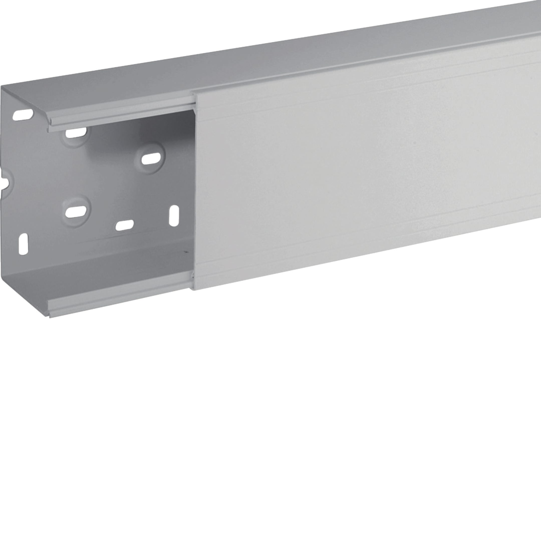 HAGER BOCCHIOTTI - Canale porta apparecchi e porta cavi grigio completo di coperchio TA-N 120x80 G