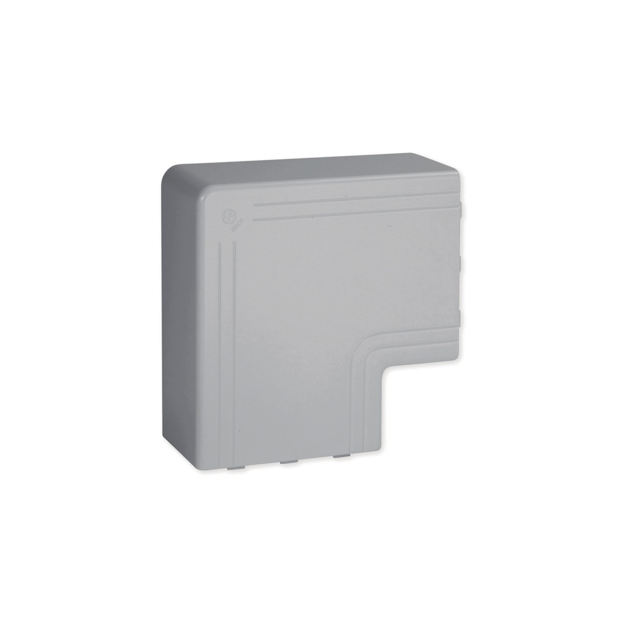 HAGER BOCCHIOTTI - Angolo piano per canali linee TA-N / TA-EN grigio NPAN 100x60 G