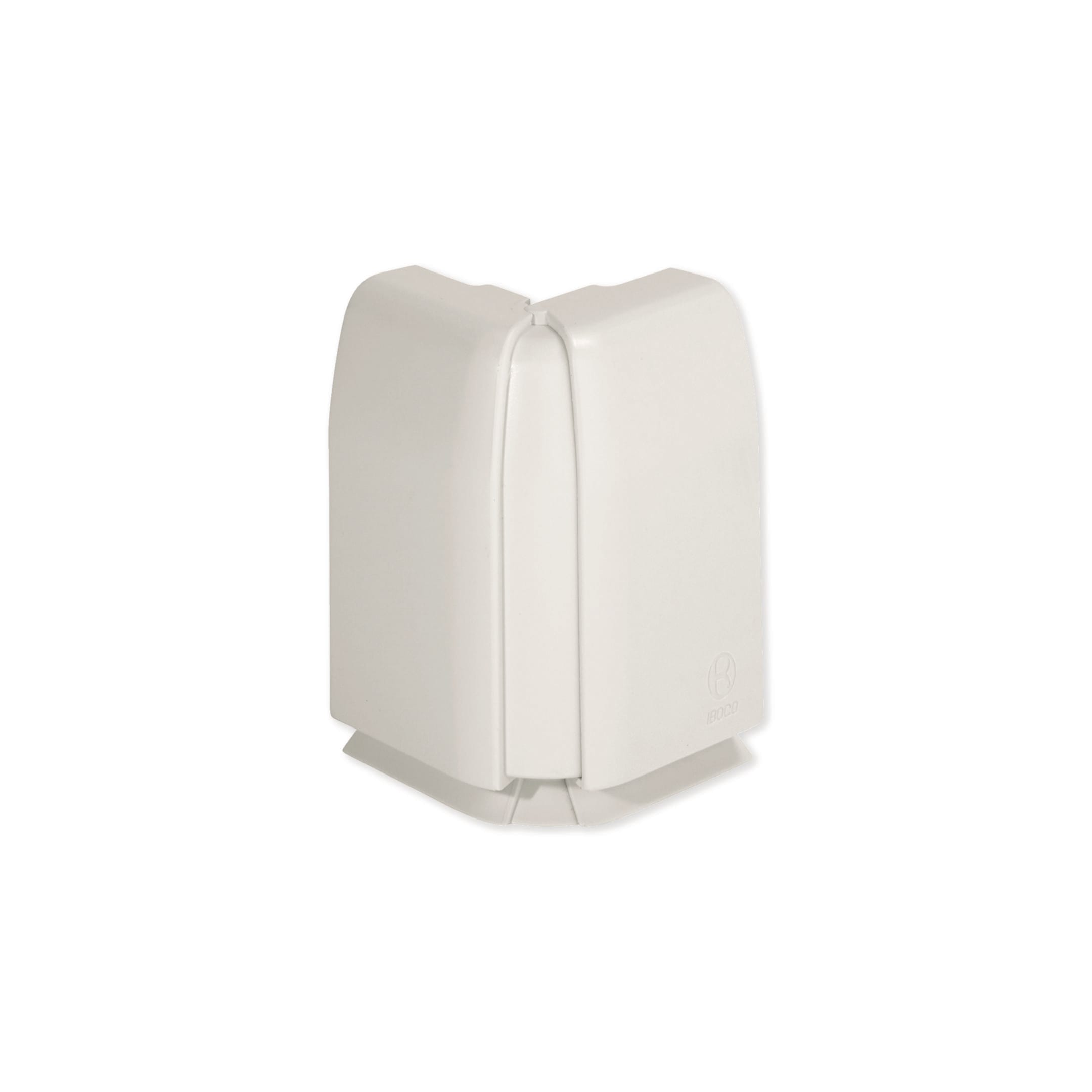 HAGER BOCCHIOTTI - Angolo esterno variabile per canale battiscopa TBN bianco AEBN W