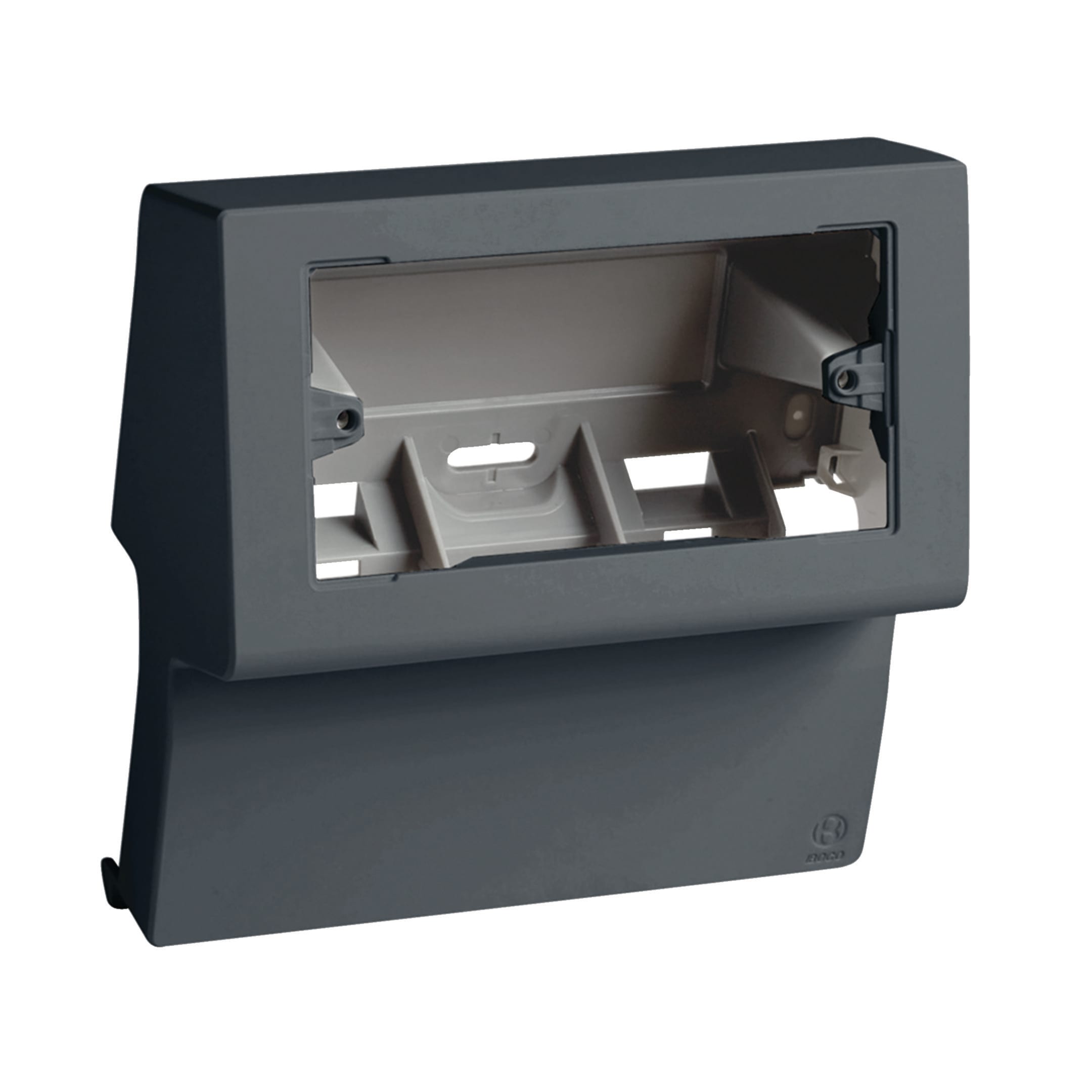 HAGER BOCCHIOTTI - Scatola porta apparecchi universale 4-3 moduli linea TBN nero ardesia SBNI 4-3 A