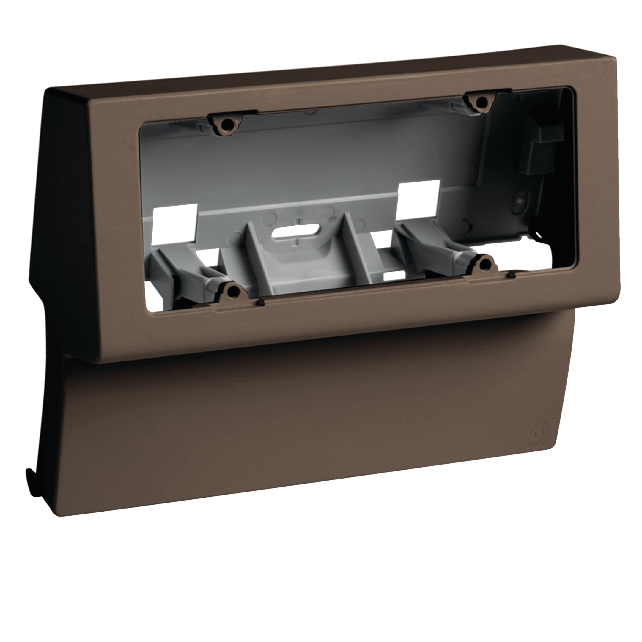 HAGER BOCCHIOTTI - Scatola porta apparecchi universale 6 moduli linea TBN marrone SBNI 6 B