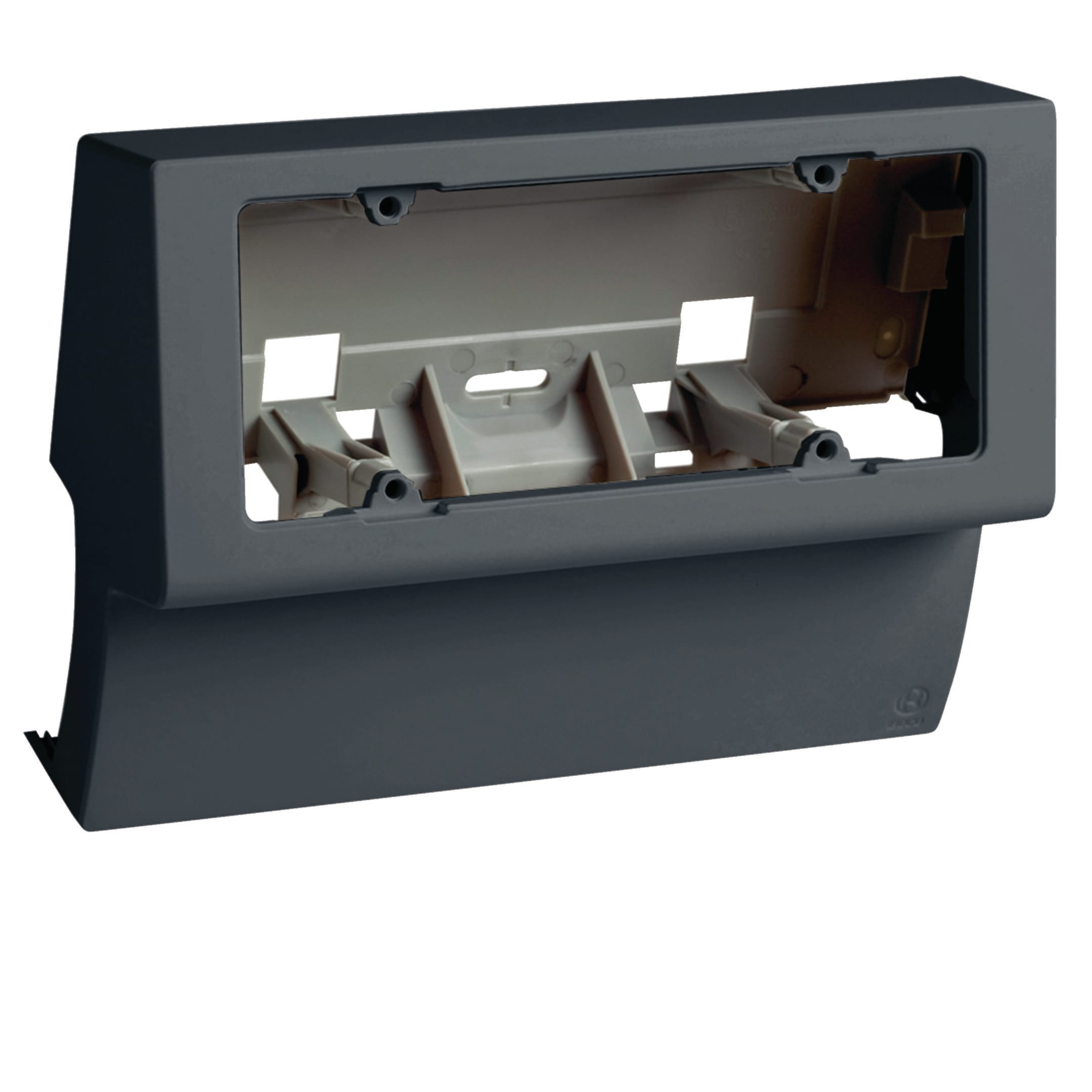 HAGER BOCCHIOTTI - Scatola porta apparecchi universale 6 moduli linea TCN nero ardesia SCNI 6 A