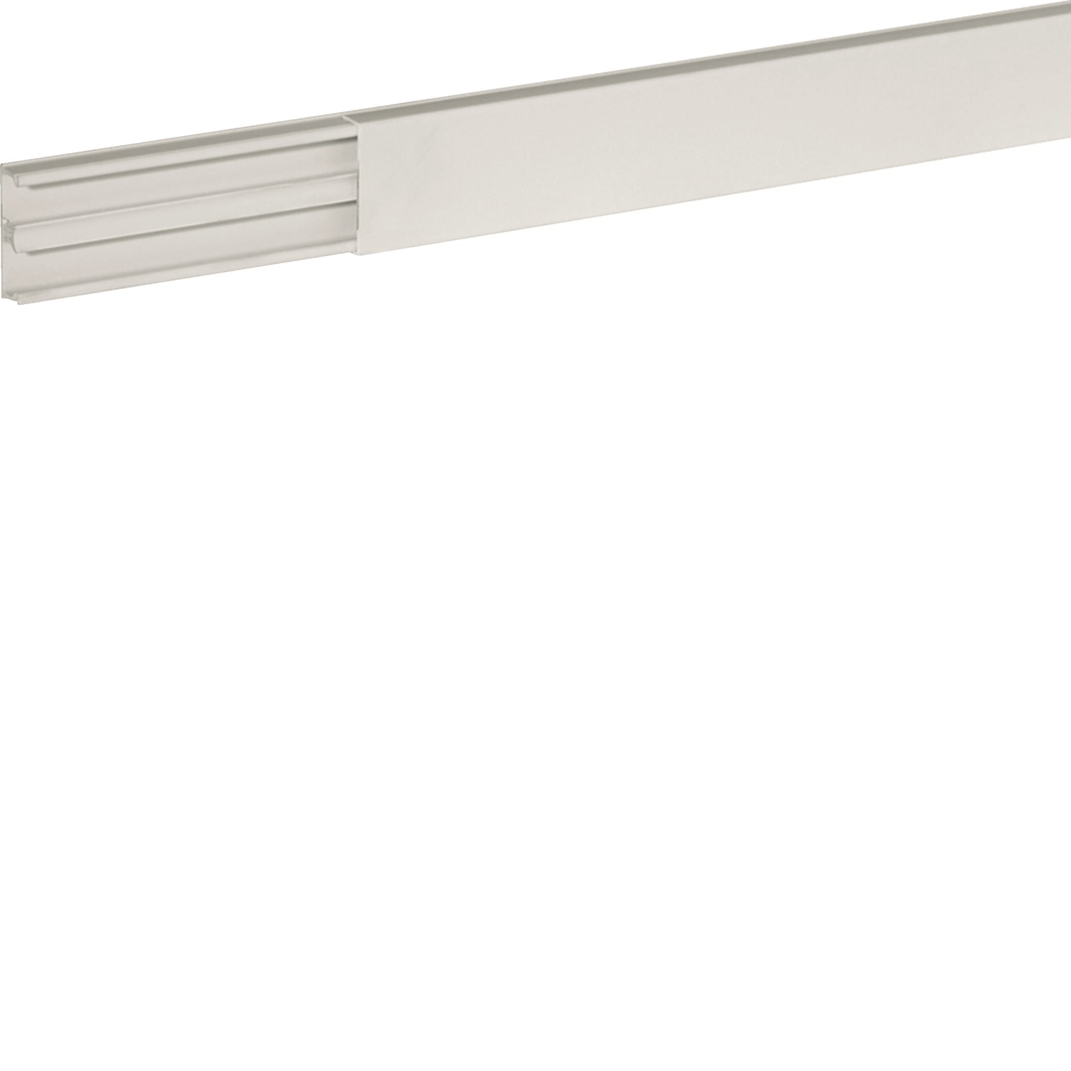 HAGER BOCCHIOTTI - Minicanale 2 scomparti con coperchio avvolgente bianco TMU 30/2x10 W